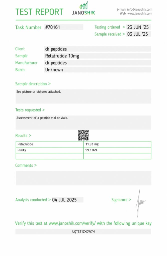 33B43B87 FF11 4D57 BF19 297A093678CB Retatrutide 10mg